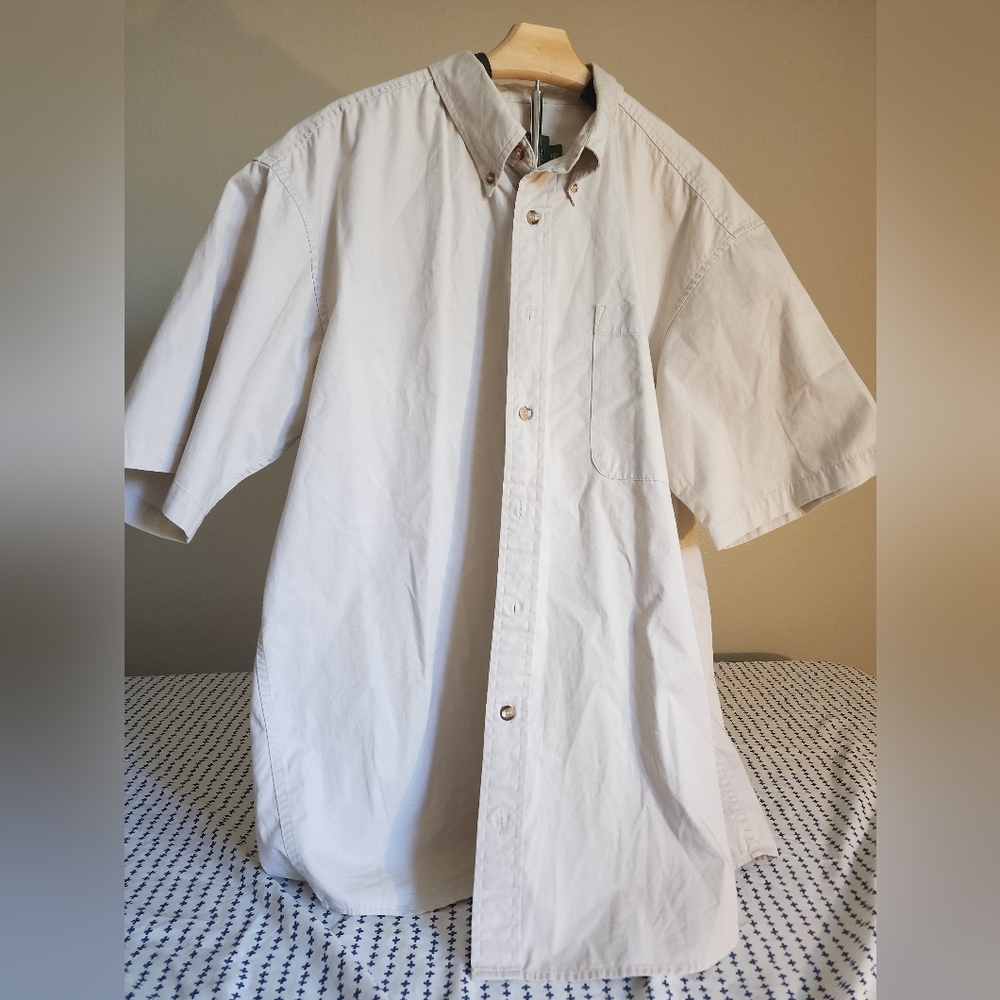 Cabela's Cream Short Sleeve Shirt